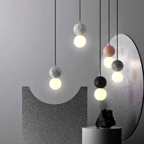 Magnifica Modern Glass Stone Pendant Light