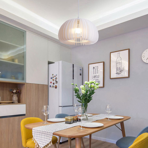 Evolve White Round Hollow Chandelier