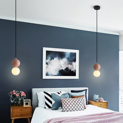 Magnifica Modern Glass Stone Pendant Light