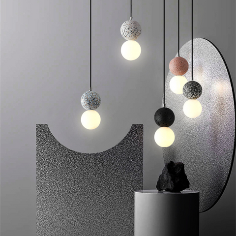 Magnifica Modern Glass Stone Pendant Light