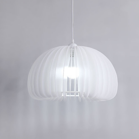 Evolve White Round Hollow Chandelier