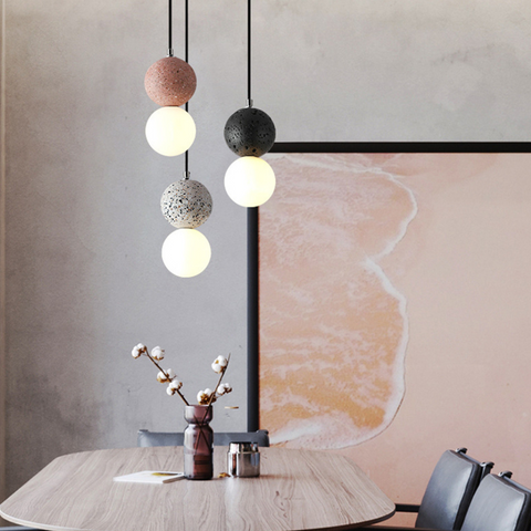Magnifica Modern Glass Stone Pendant Light