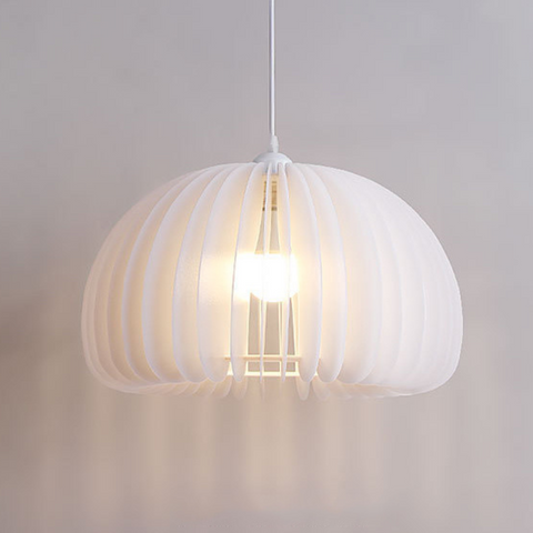 Evolve White Round Hollow Chandelier