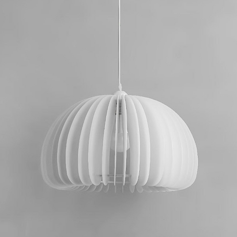 Evolve White Round Hollow Chandelier