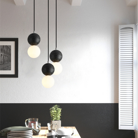 Magnifica Modern Glass Stone Pendant Light